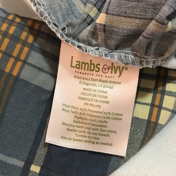 Lambs and Ivy Champ Sports Dogs Bow Wow Collection Crib Comforter and Ruffle - Picture 10 of 16